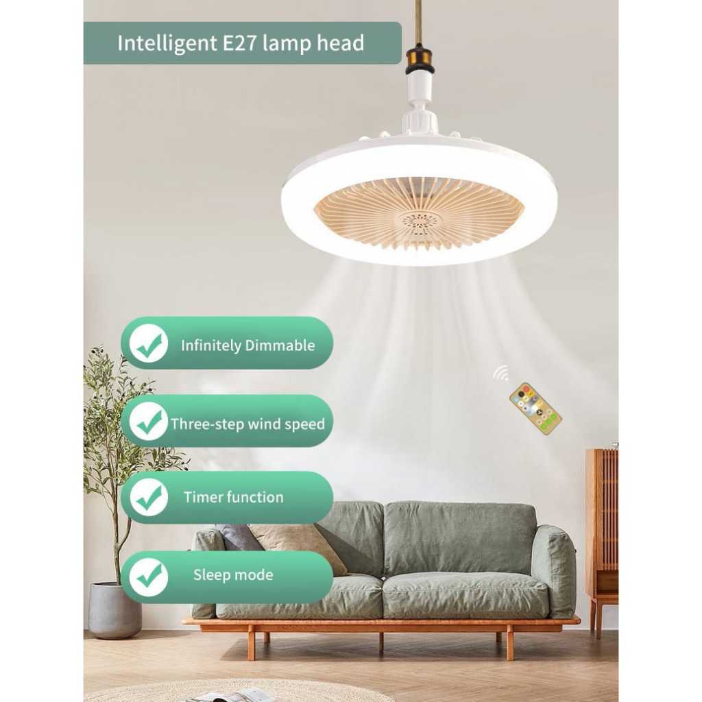 Lampu kipas LED 36W lampu langit-langit Remote ruang tamu kamar tidur - Lampu LED  Ceiling Light