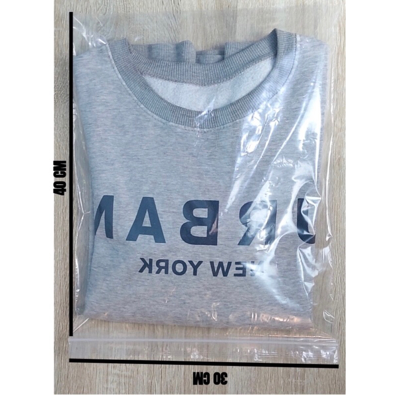 kantong Plastik Klip 30x40 (isi 100pcs) / Plastik Packing Baju Kaos Seal ZipLock