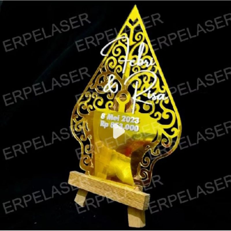 gunungan wayang akrilik mirror