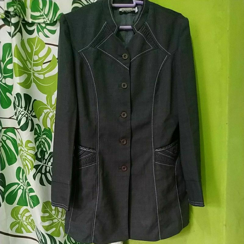 Baju PNS Wanita Abu-abu Seragam Guru Abu Blazer Abu Guru