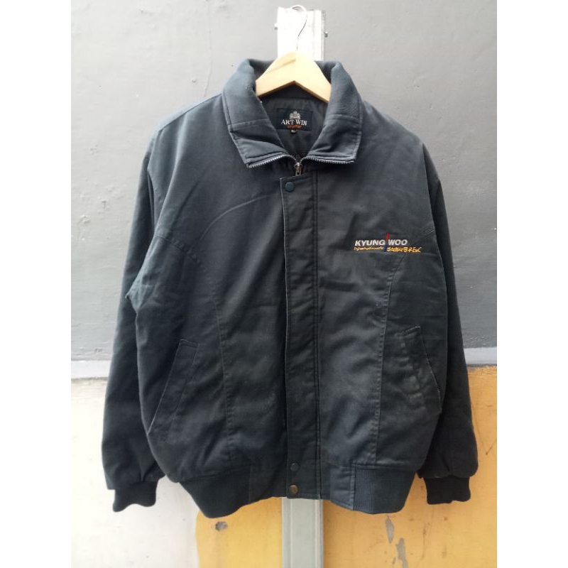 jaket vintage art win navy
