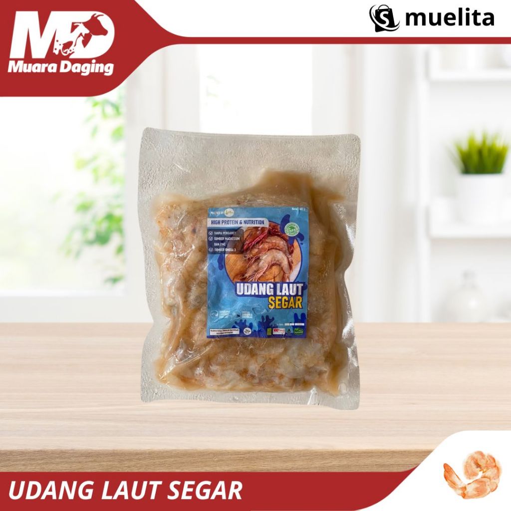 

Udang Laut Segar 500gr - BERKUALITAS, BERSIH, HASIL TANGKAPAN LAUT