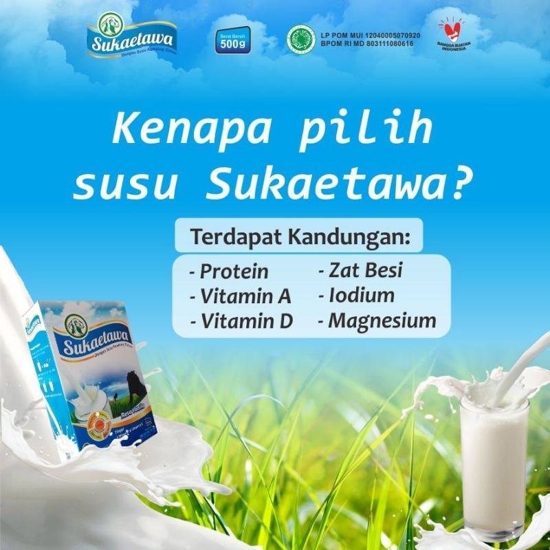 

Susu Kambing Sukaetawa 500gr Varian Rasa Vanila