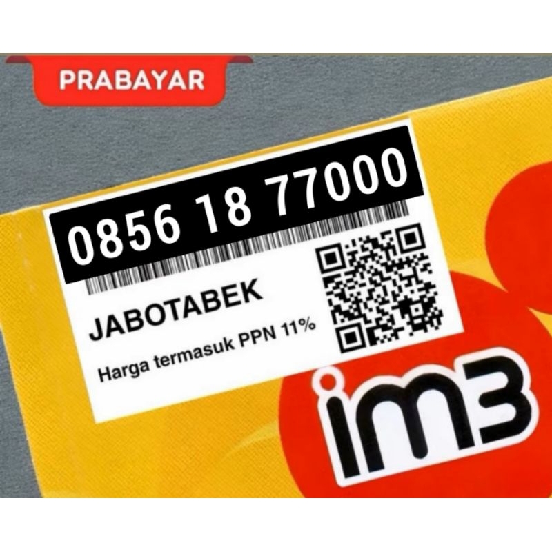 Nomor Cantik Indosat Im3 11 Digit Triple 77000 000
