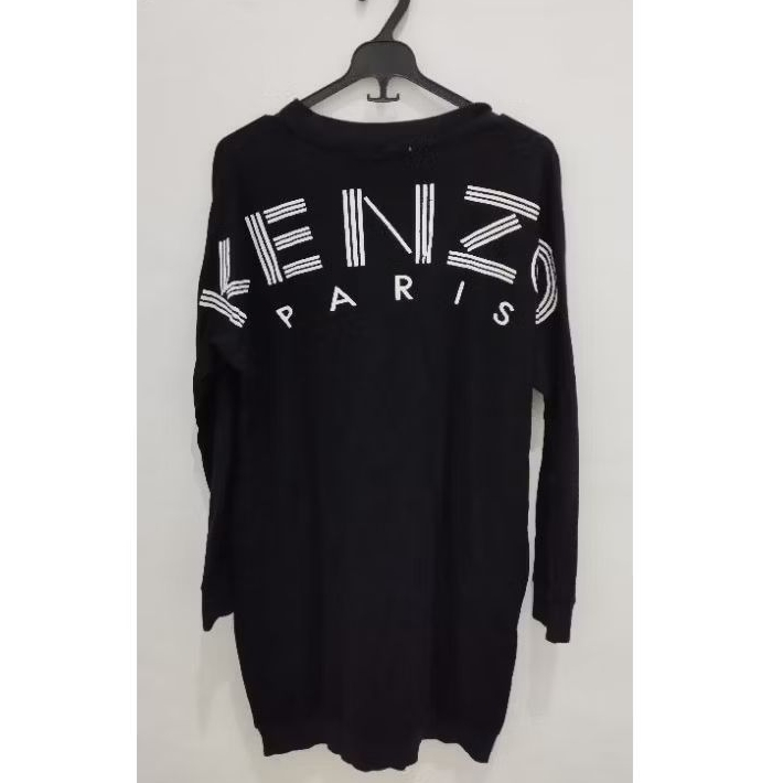 PRELOVED kenzo dress black wanita uk L