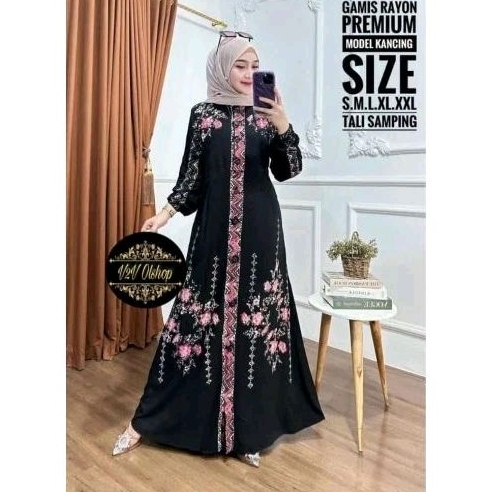 Gamis Premium Twill Rayon Batik