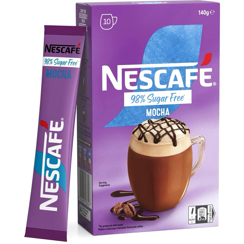 

Nescafe 98% Sugar Free Mocha Coffee Sachets 10 Pack - Australia