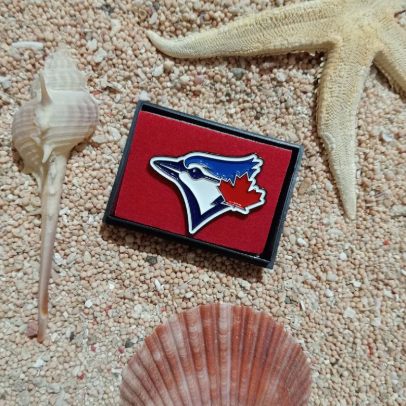 pin topi model Toronto blue jays mlb fan custom