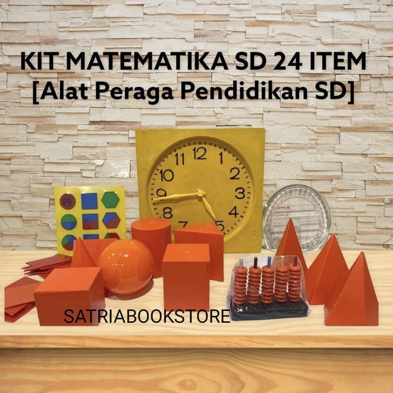 

KIT ALAT PERAGA MATEMATIKA SD PENDIDIKAN BANGUN RUANG 24 ITEM KARDUS COKLAT