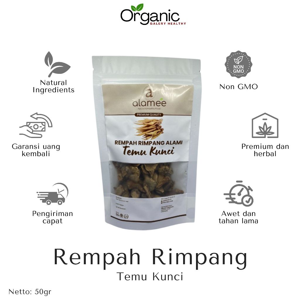 

Temu Kunci Kering Fingerroot Herbal Healthy Rempah Rimpang Alami