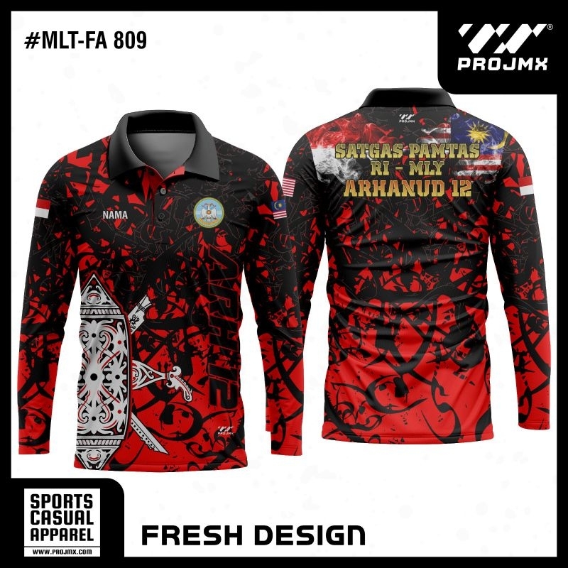 PROJMX - KAOS JERSEY MILITER ARHANUD 12 (BISA CUSTOM)