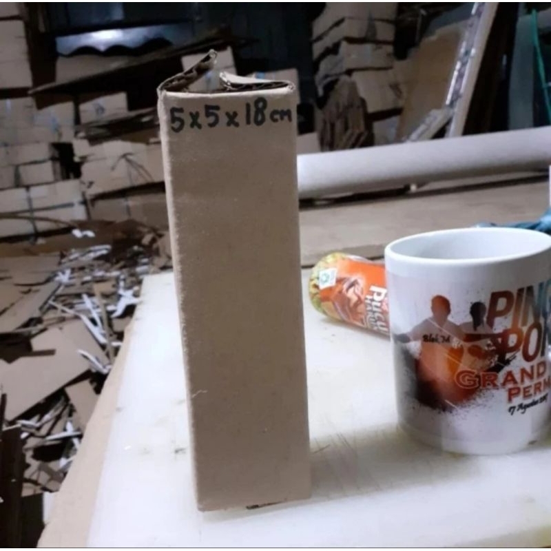 

kardus box packing ukuran 5×5×18 cm