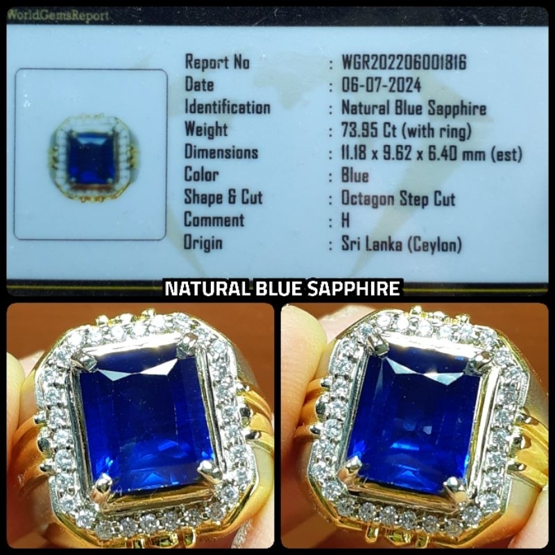 NATURAL BLUE SAPPHIRE SRILANKA CEYLON HQ