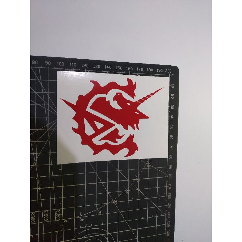 

cutting stiker Gundam unicorn