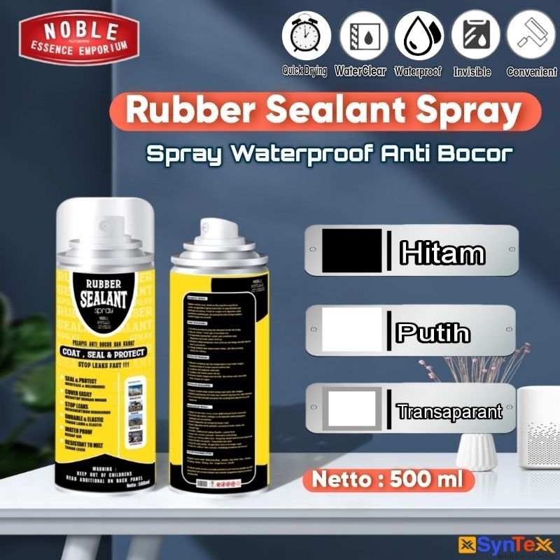 Noble Rubber Sealant Spray Ajaib Waterproof Noble Liquid Rubber Sealant Spray 500 ml - Pelapis Anti 