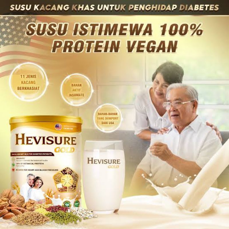 

Paket 8 Box Hevisure Gold Original Susu Diabetes dan Kencing Manis 100% Asli Herbal BPOM