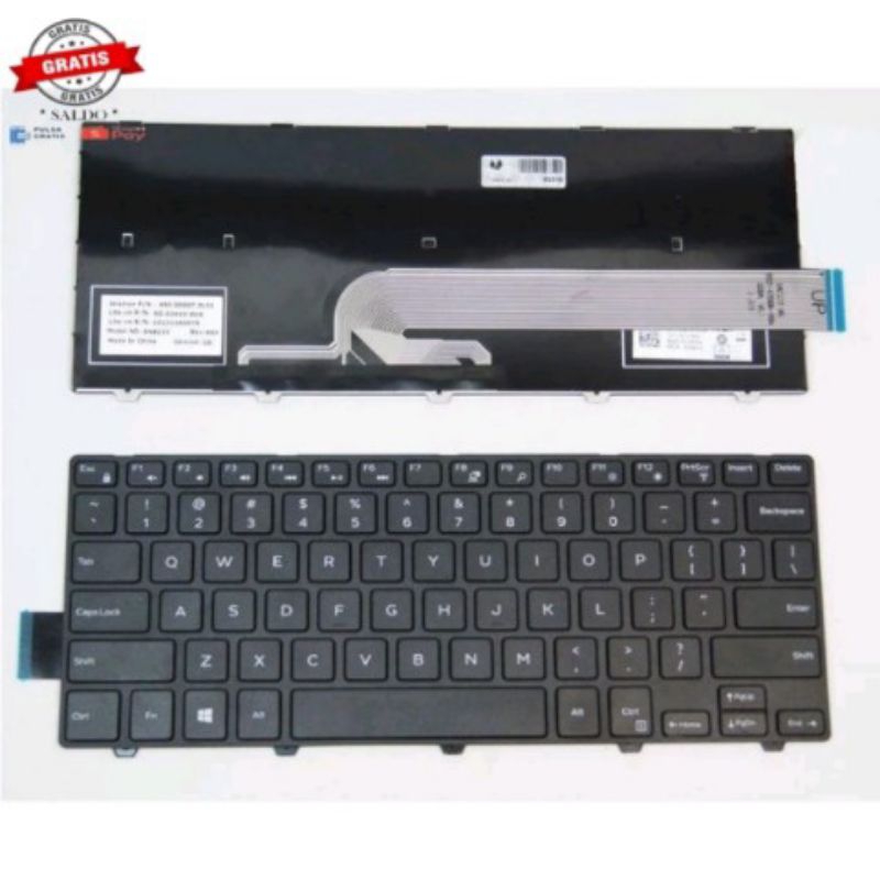 Keyboard Laptop Dell Inspiron 14-3000 14-3441 14-5442 14-7447 Series