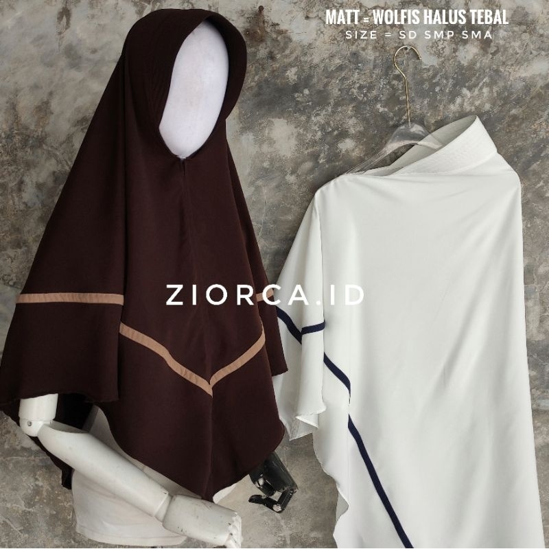 Ziorca.id Jilbab Anak Syari SD SMP SMA TERBARU 2024