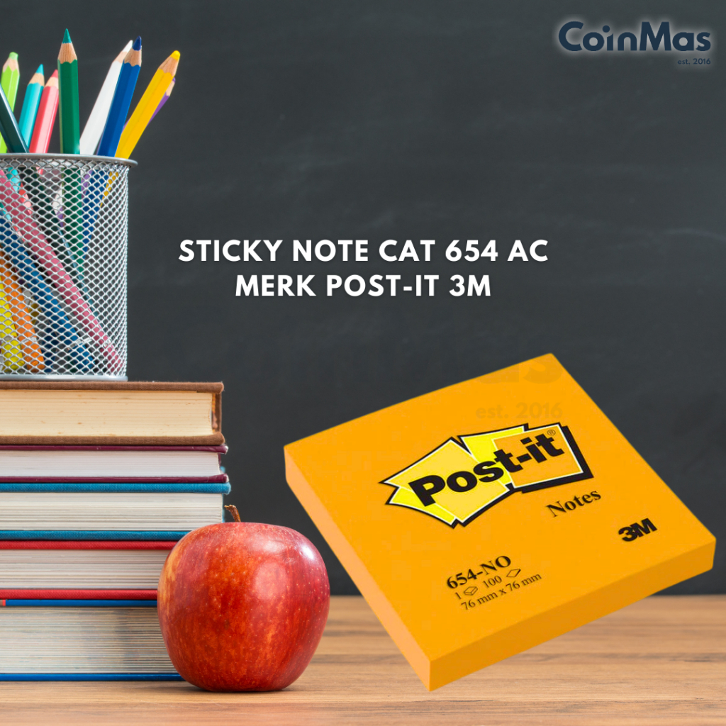 

CoinMas | Post It - 654 AC Sticky Notes Isi 100 Lembar