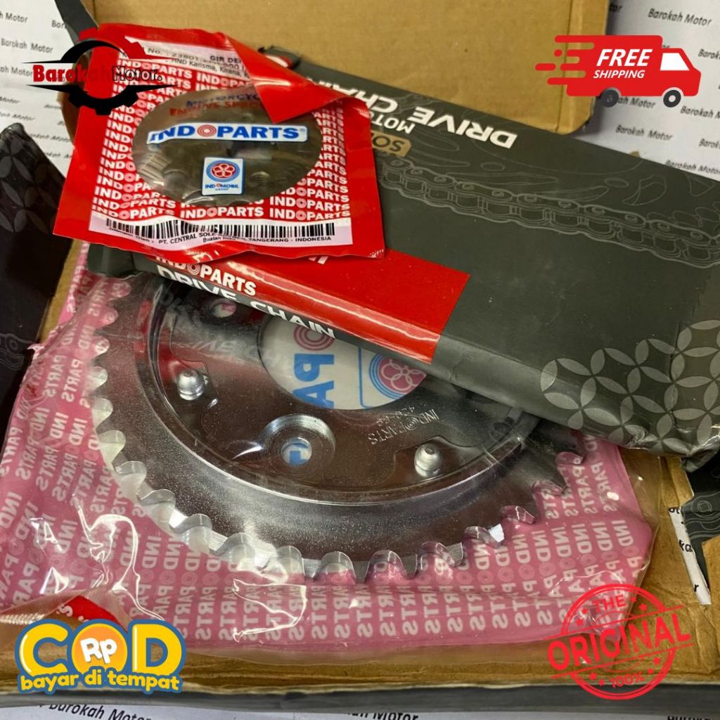 PAKET GEAR GIR SET HONDA SUPRA X 125 FI BLADE 125 FI (INDOPARTS)