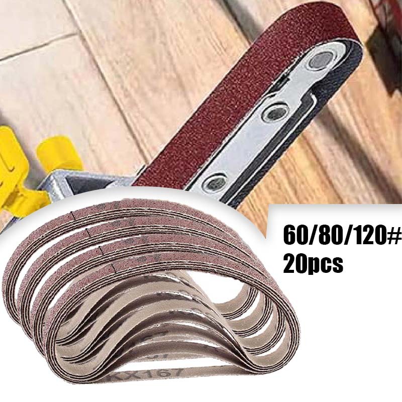 20pcs Amplas Belt 10x330 Mm Belt Sander Rakitan Adaptor Gerinda Amplas Mini Belt Sander