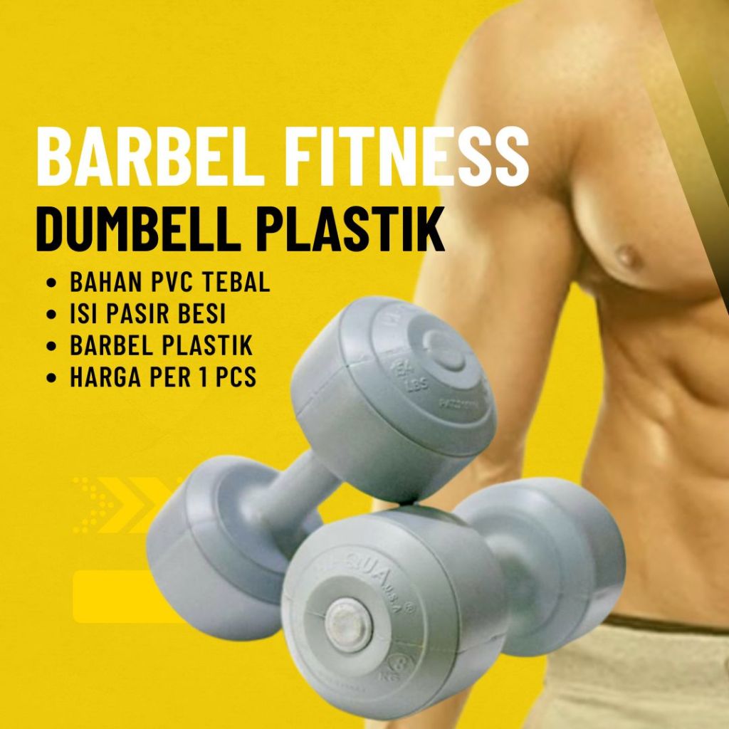 BARBEL 3KG / DUMBELL 3KG / DUMBEL PLASTIK 3 KG