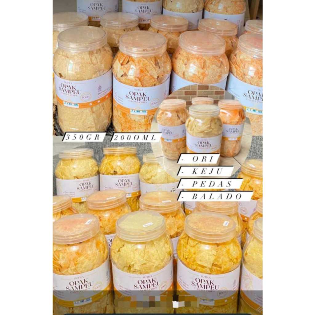 OPAK SAMPEU KERIPIK SAMPEU Keripik Singkong Opak Singkong