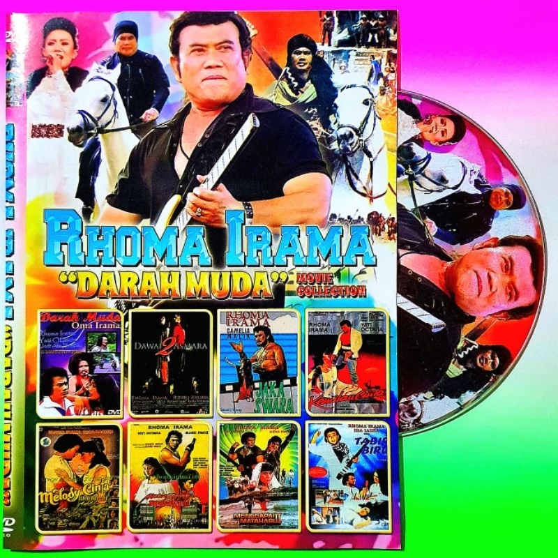 KASET DVD 8 FILEM RHOMA IRAMA DARAH MUDA dll