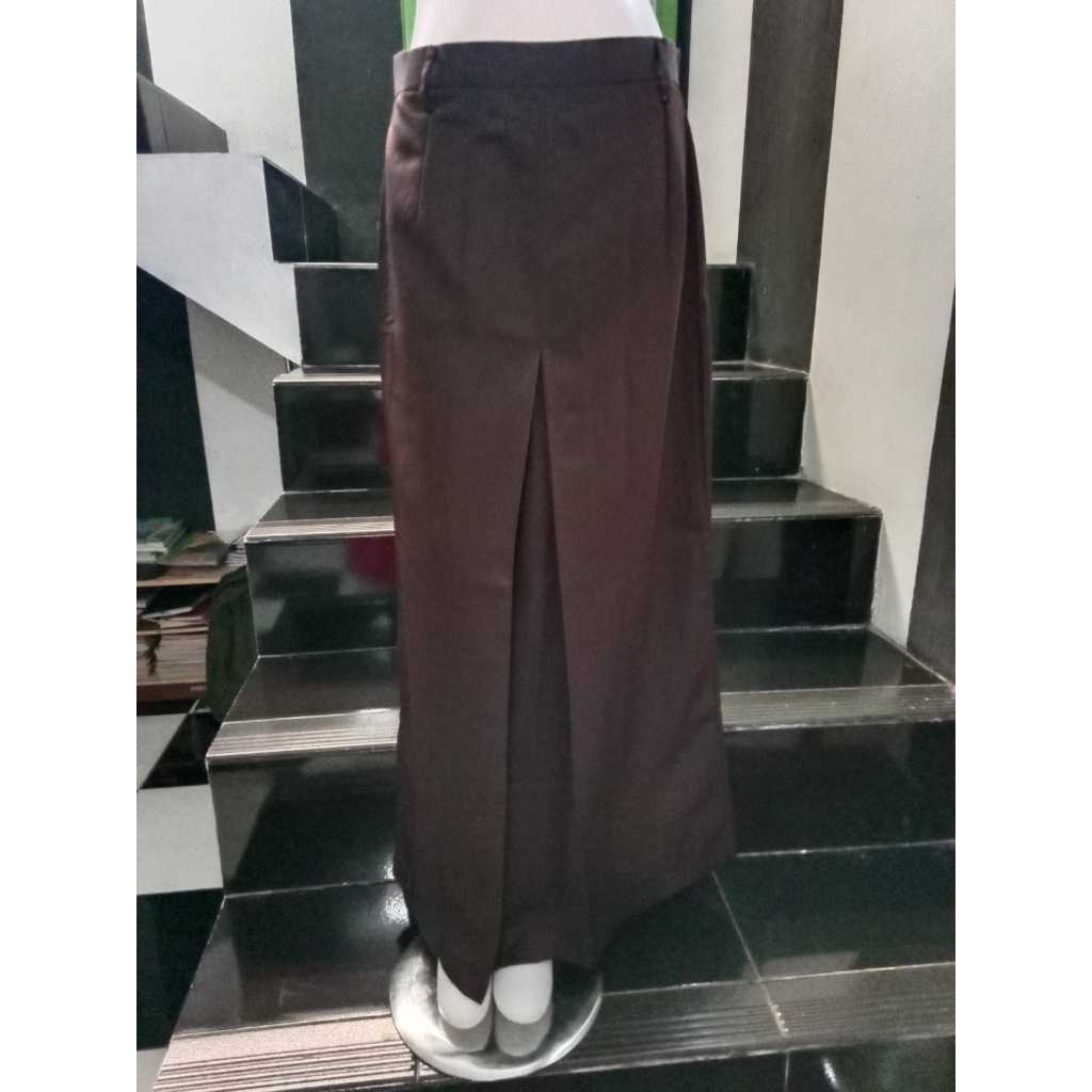 Rok maxi span pramuka cubit depan SMP SMA seragam rok pramuka perempuan