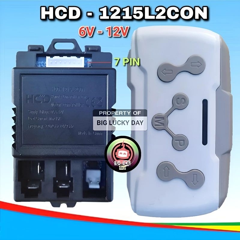 REMOT RECEIVER HCD-1215L2CON MOBILAN AKI REMOTE CONTROLPUTIH RECIVER HCD 6V - 12V 7PIN RESIVER RESEI