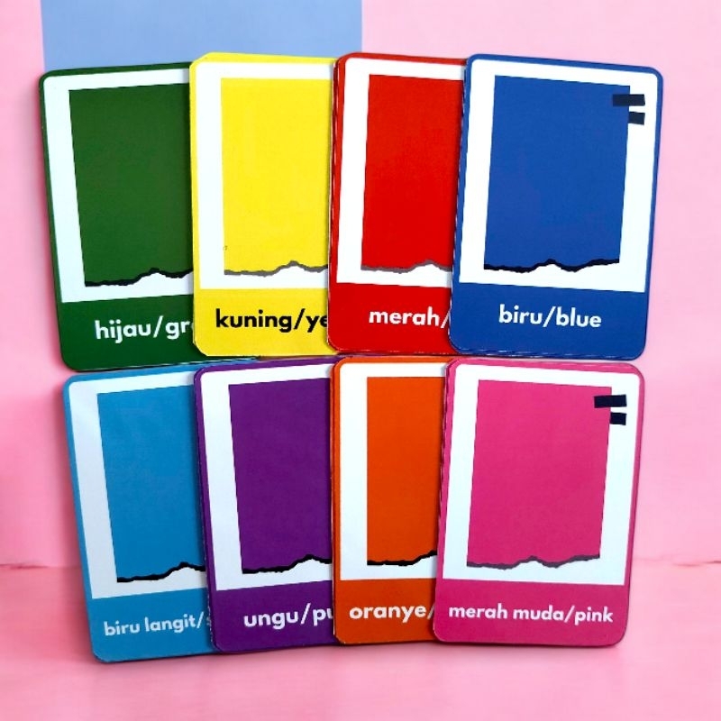 Calistungseru - Flashcard Warna Kartu Belajar Mengenal Warna Emosi Profesi untuk Anak