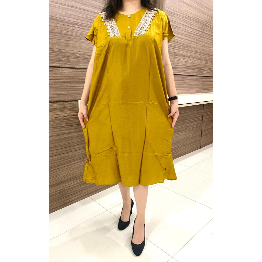 Daster Payung Renda Arab / Daster Bahan Rayon Renda Arabian / Daster Payung Polos Arab