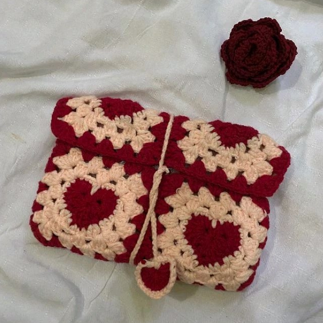 

BOOK SLEEVE RAJUT II BOOK COVER CROCHET