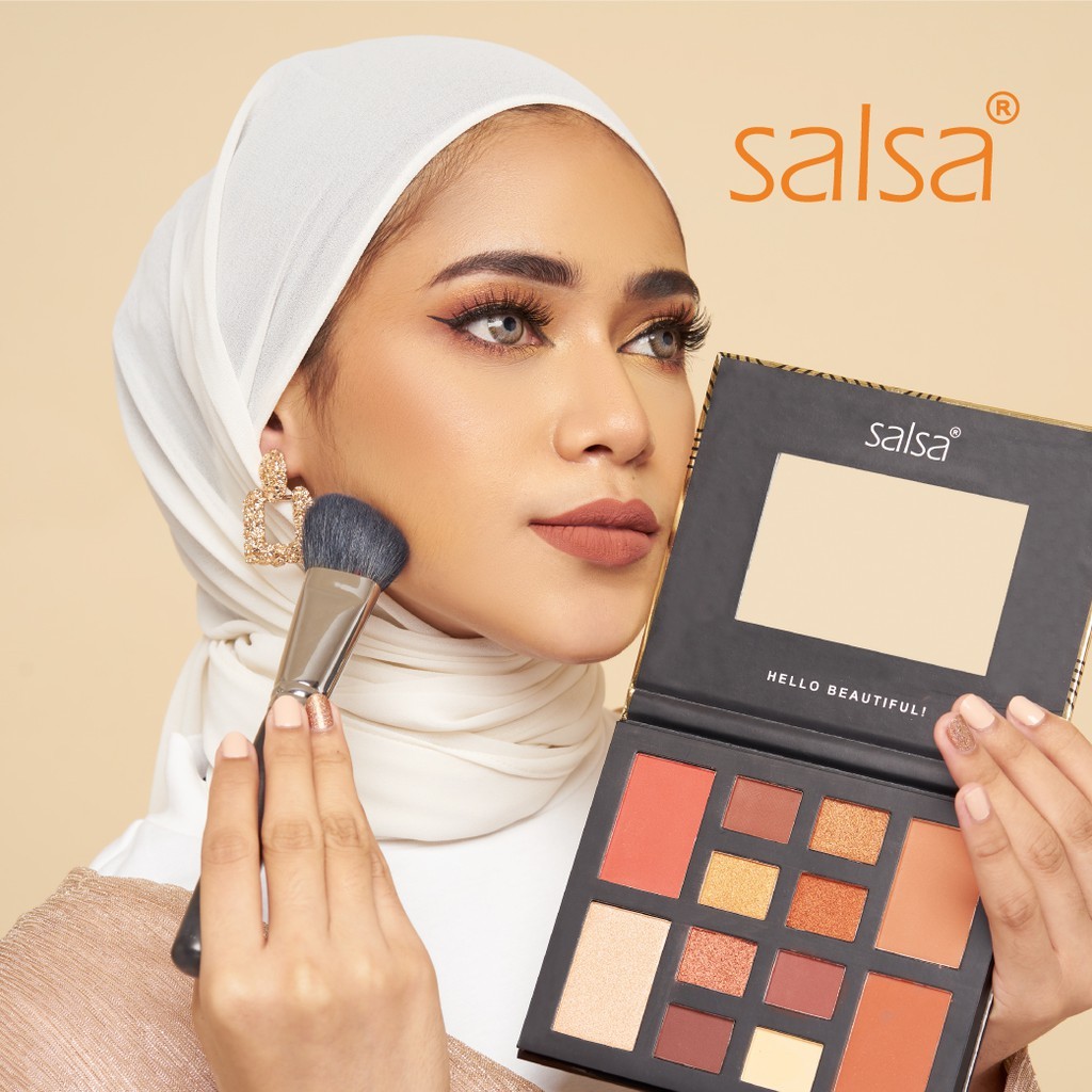 Salsa Rhapsody Palette - Palet Eyeshadow Blush On Contour Highlighter