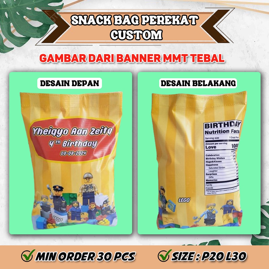 

Pouch Snack Bag Custom Ulang Tahun