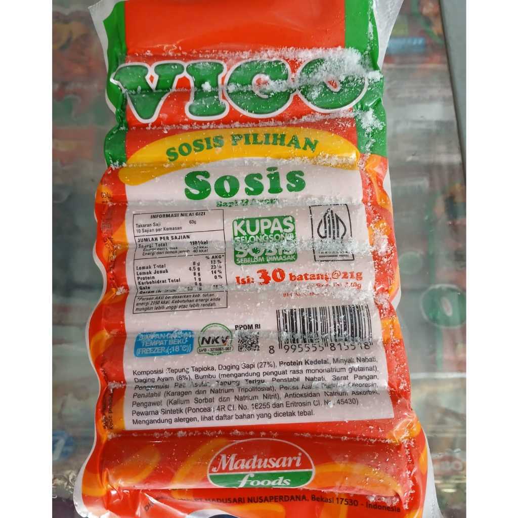 

VIGO SOSIS SAPI DAN AYAM ISI 30 PCS 660 gr