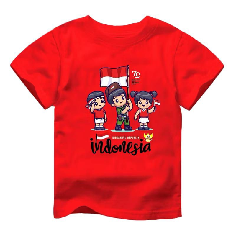kaos 17 agustusan anak
