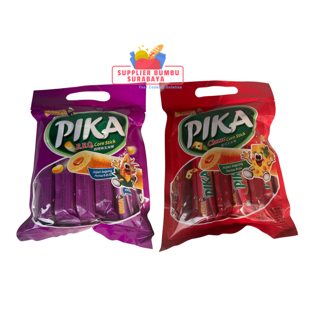 

Bika Pika Corn Stick Momogi 100g BBQ Cheese Isi 10 pcs