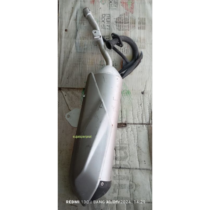 kenalpot standar klx 150 bf se original kenalpot standar original klx 150 bf original second