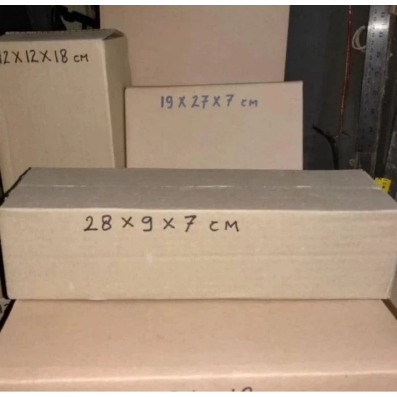 

kardus box packing ukuran 28×9×7 cm