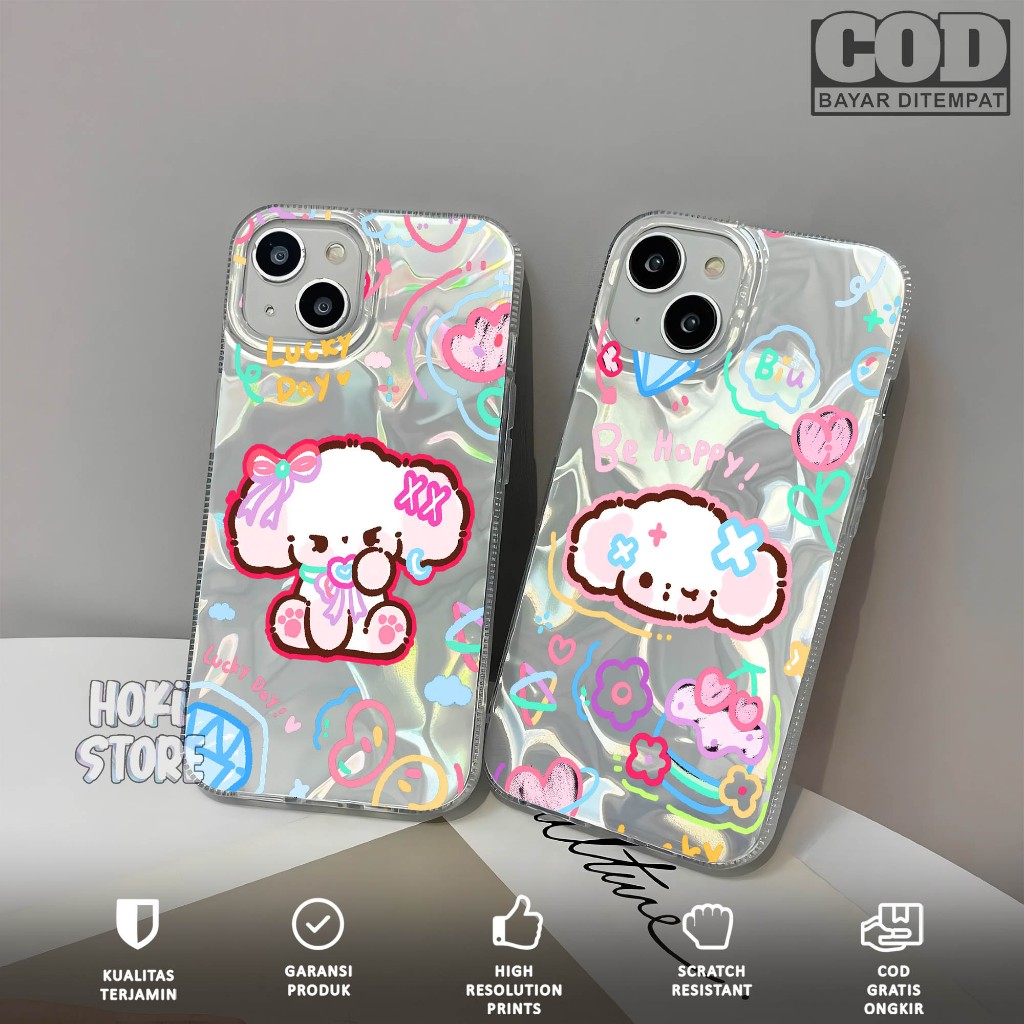 Case Hologram Watery OPPO Reno 4F Reno 5F Reno 4 Reno 5 Reno 6 4g Reno 7 Reno 8 Reno 11 Casing Acryl