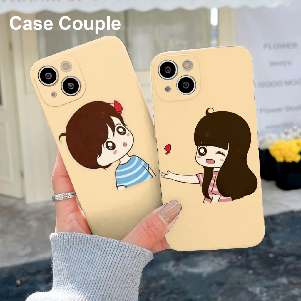 CASE COUPLE UNTUK TYPE HANDPHONE OPPO / VIVO / SAMSUNG /REDMI / INFINIX /REALME / IPH / POCO /SILIKO