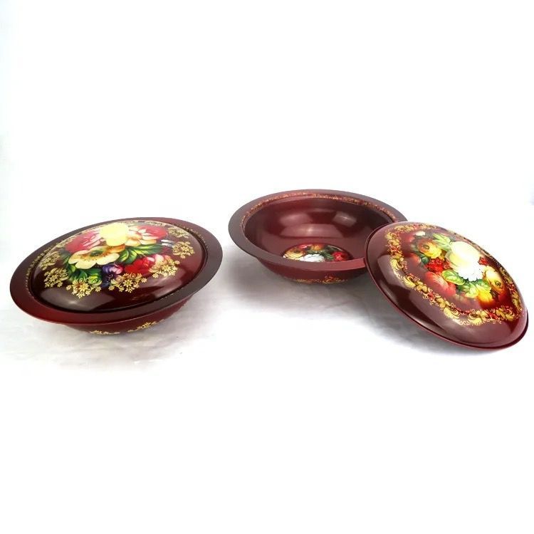 INDOLINE - BASKOM ENAMEL MOTIF BUNGA + TUTUP - BASKOM STAINLESS STEEL MOTIF BUNGA WARNA MOTIF BUNGA 