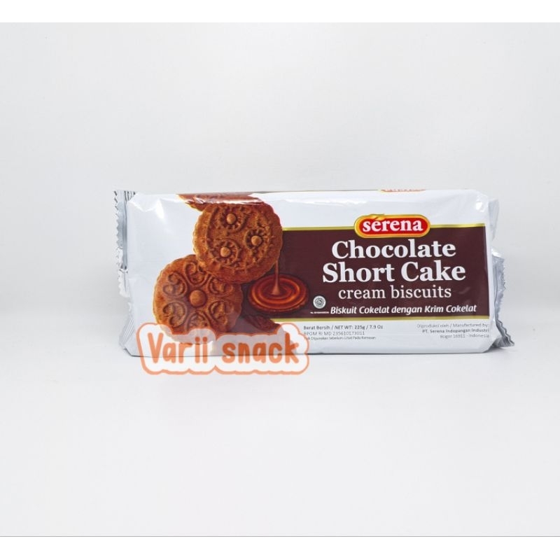 

Serena Chocolate Short Cake Biskuit Coklat Dengan Krim Coklat Net 225 g