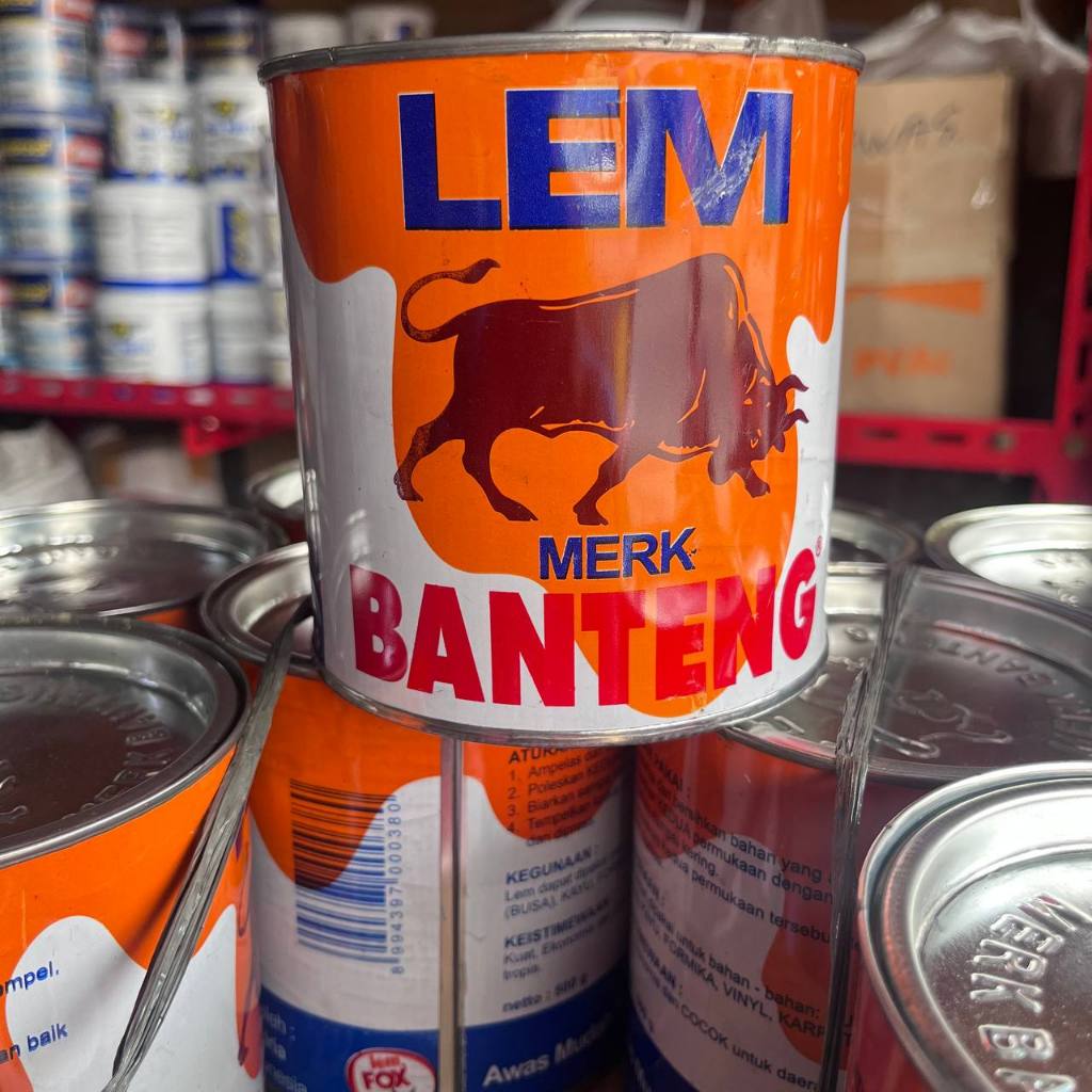 

Lem Banteng Kaleng Besar 500 gr SUPER Lem kuning aibon hpl kulit