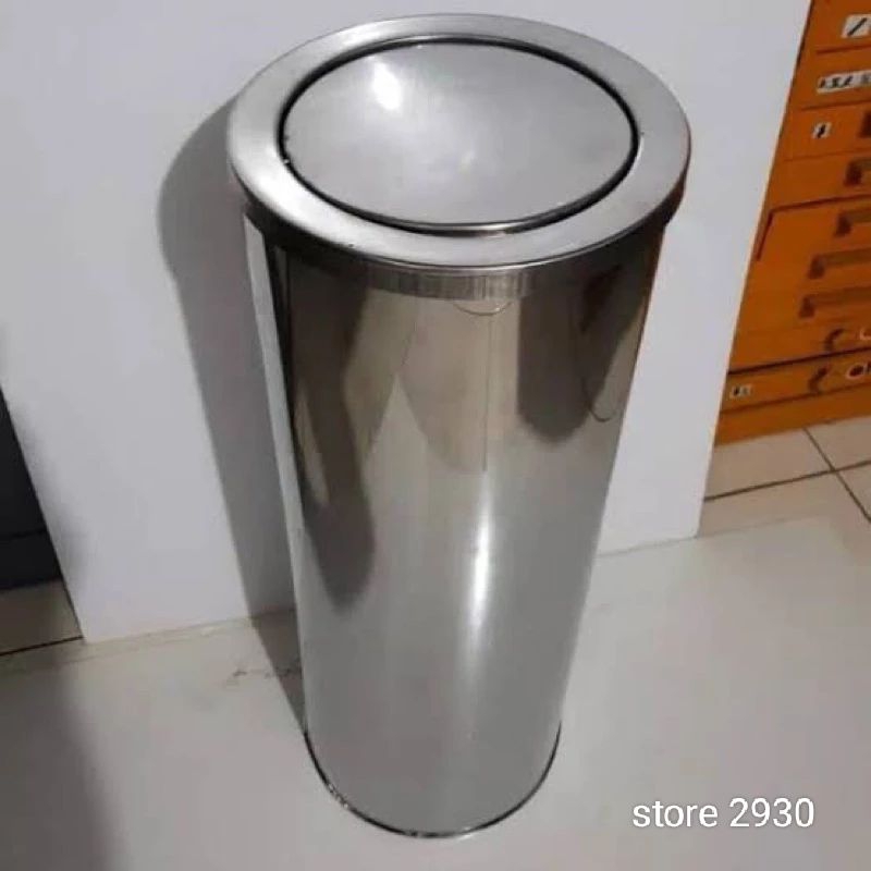 tempat sampah STAINLESS TUTUP Swing goyang