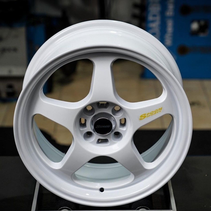 velg mobil racing 16 SPOON LEBAR 7 ET 40 R16 brio jazz cayl city Yaris