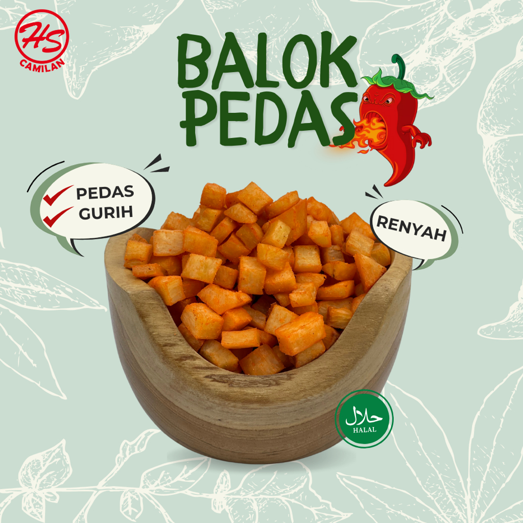 

SINGKONG DADU PEDAS/ BALOK PEDAS/ SNACK CAMILAN KILOAN MURAH 200 GRAM