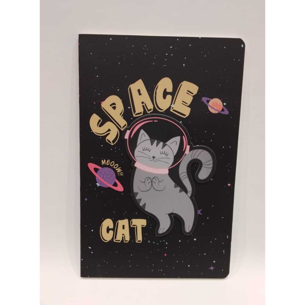 

KAKO NOTEBOOK SC A5 3D BLACK SPACE CAT KKSC-15104 - GRAMEDIA BSD CITY