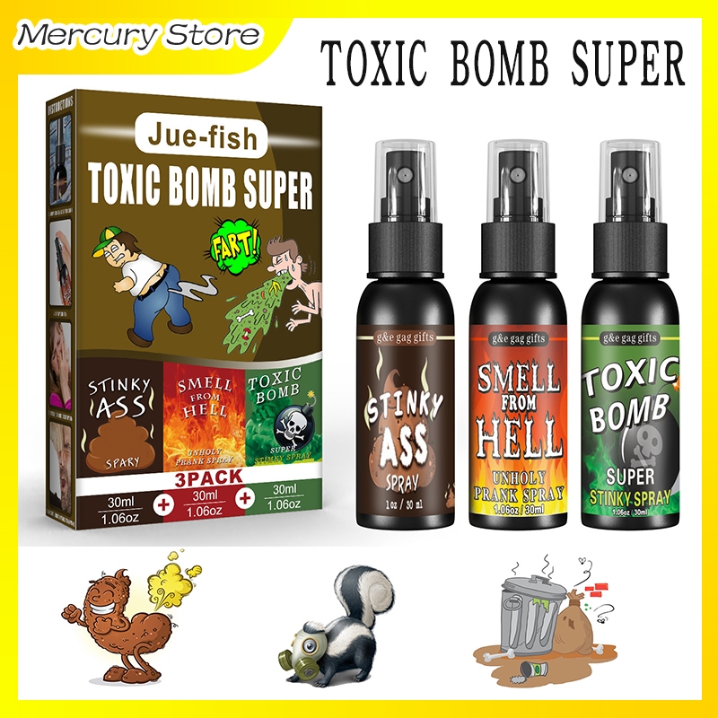 Trending Fart Spray Smelly Fart Stinky Ass Spray Prank Gag Toy 30Ml Semprotan Bau Tai Prank Stinky P